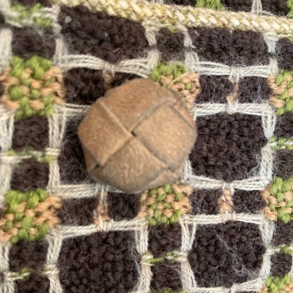 Mr $ Mrs Macleod,  Vintage Wool Blazer, Size Medium, with Suede Buttons - Picture 3 of 6